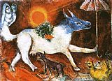 Marc Chagall Cow with Parasol